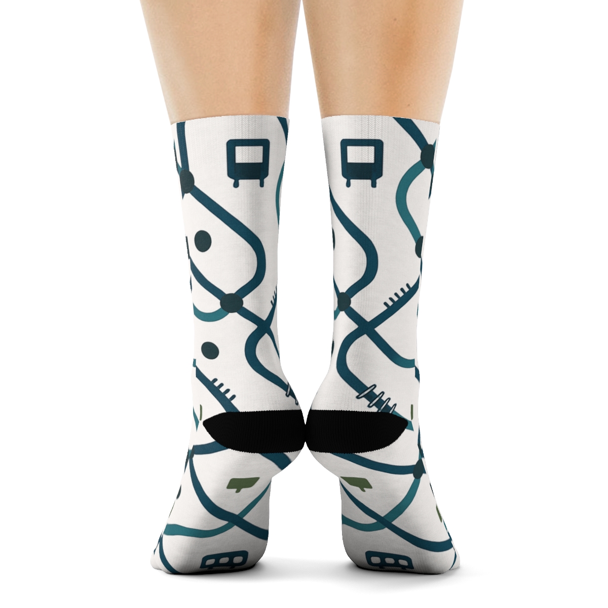 Transit Weave Pattern Urban Planner Edition soft everyday crew socks