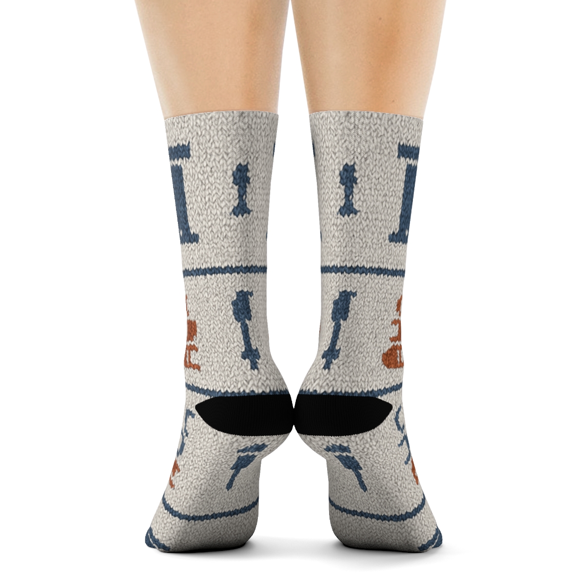 Court Clerk Knit Illusion Docket Stripe Lattice personalized crew socks