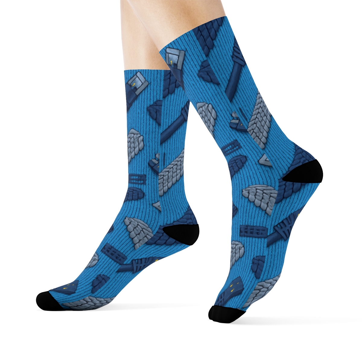 Network Administrator Knitted Cable Chevron premium sports crew socks