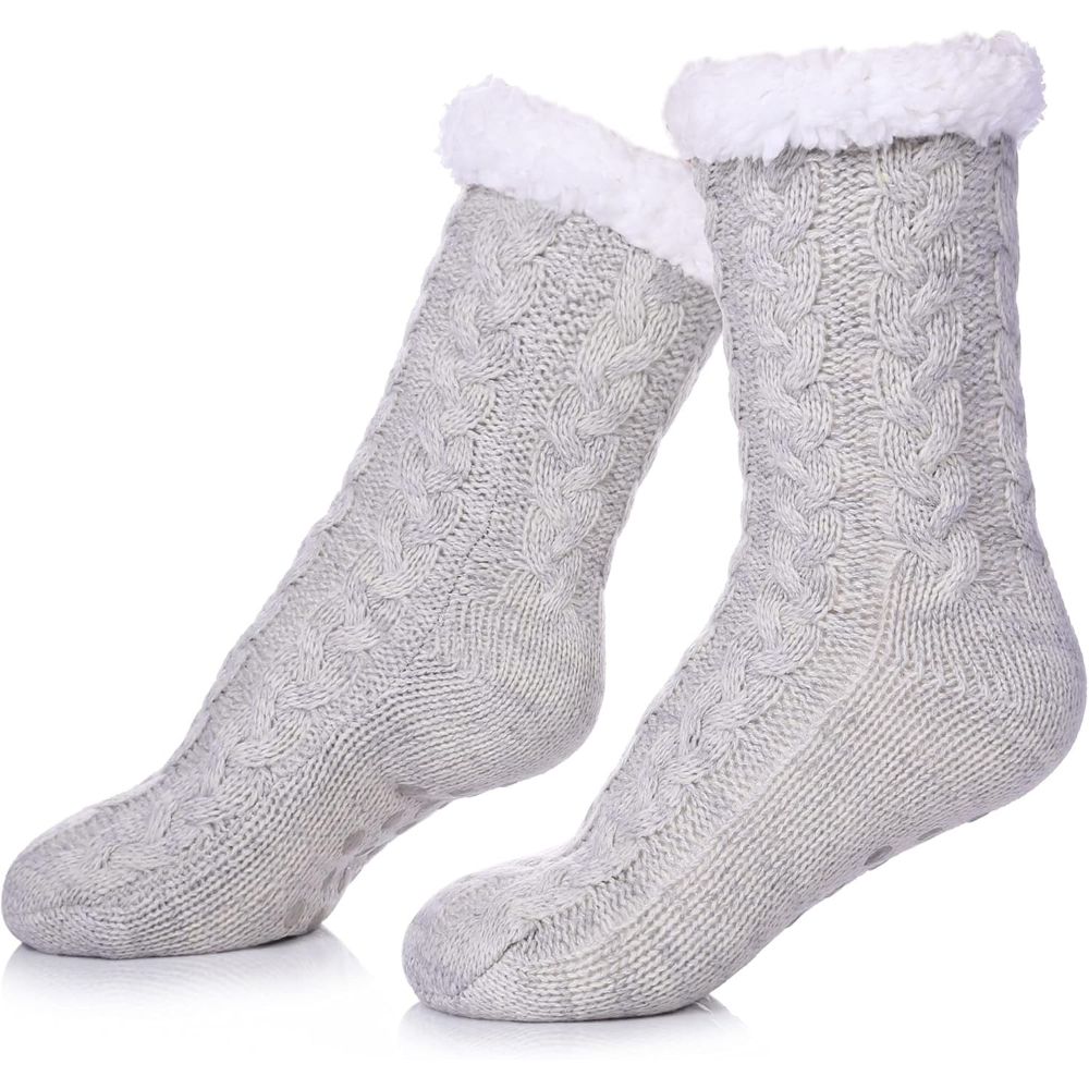 Women Winter Super Soft Warm Cozy Fleece Lined Fuzzy Slipper Socks