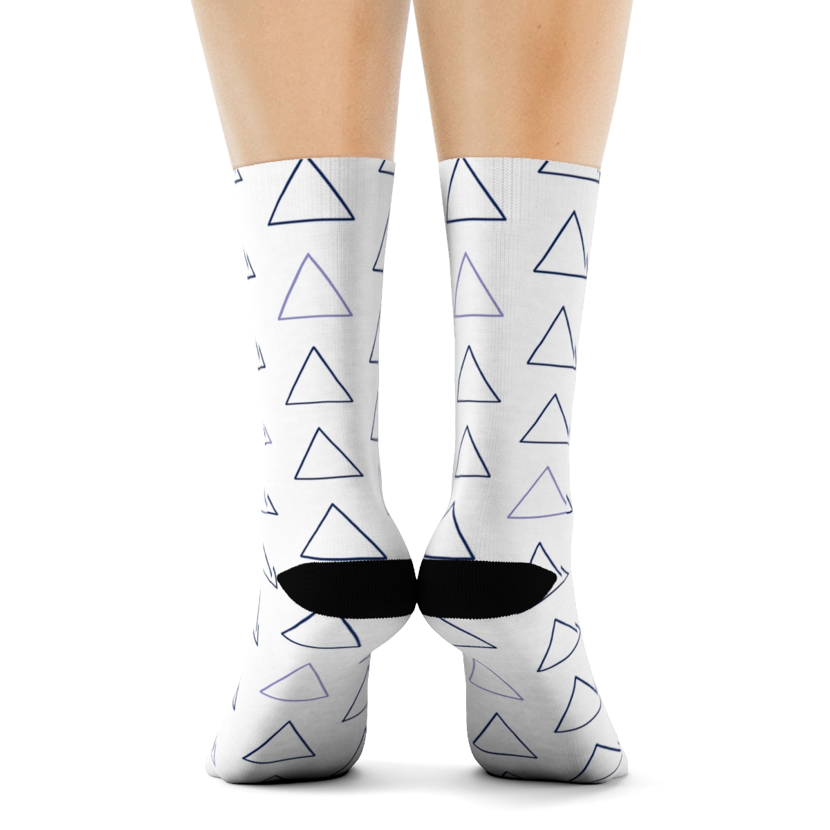 Sparse Prism Tile Lines unique graphic crew socks