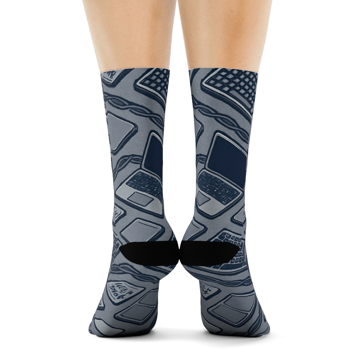 Gadget Lattice For It Support Specialist comfortable cotton crew socks