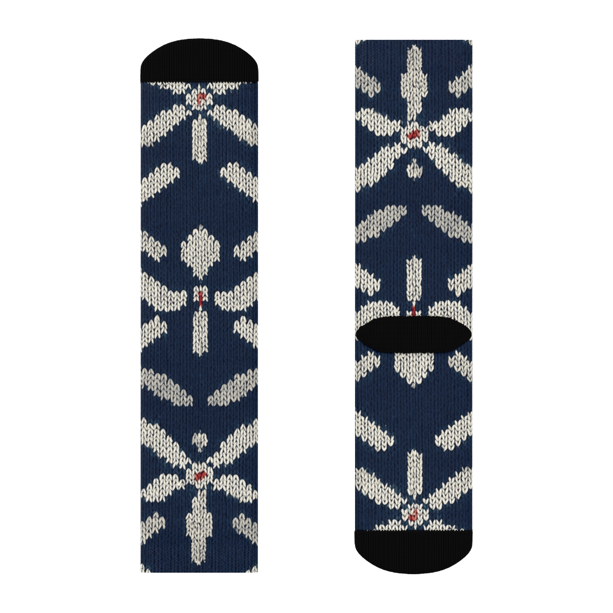 Knitted Airplane Propeller Chevron custom crew socks