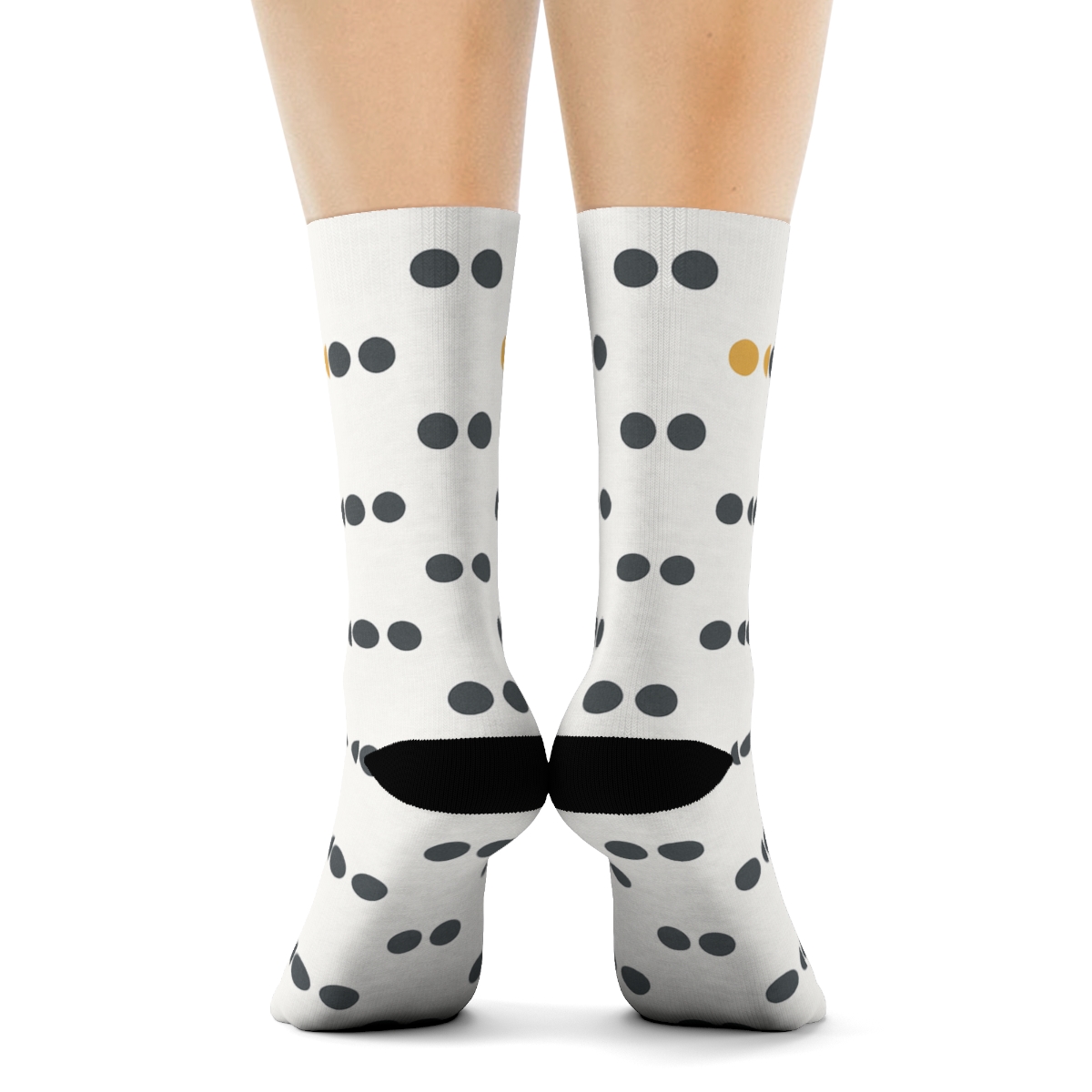 Binary Star Dot Relay stylish athletic crew socks