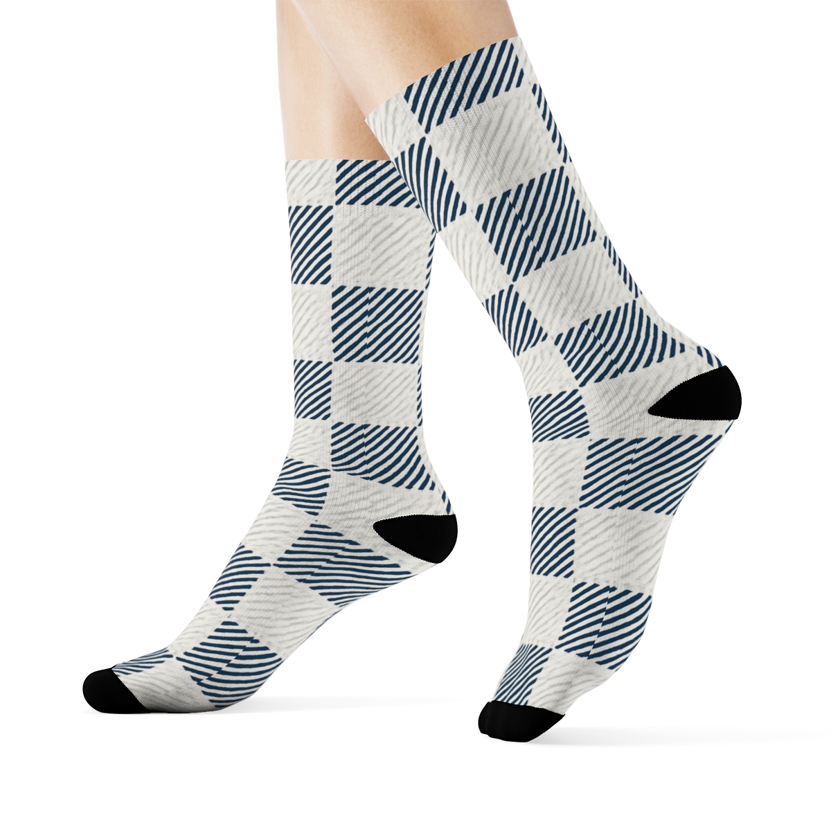 Plain Hatch Study stylish athletic crew socks