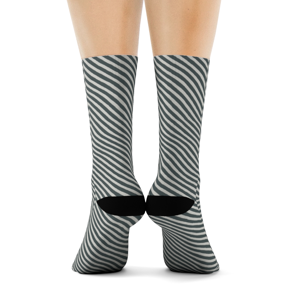 Subtle Moire Bands unique graphic crew socks