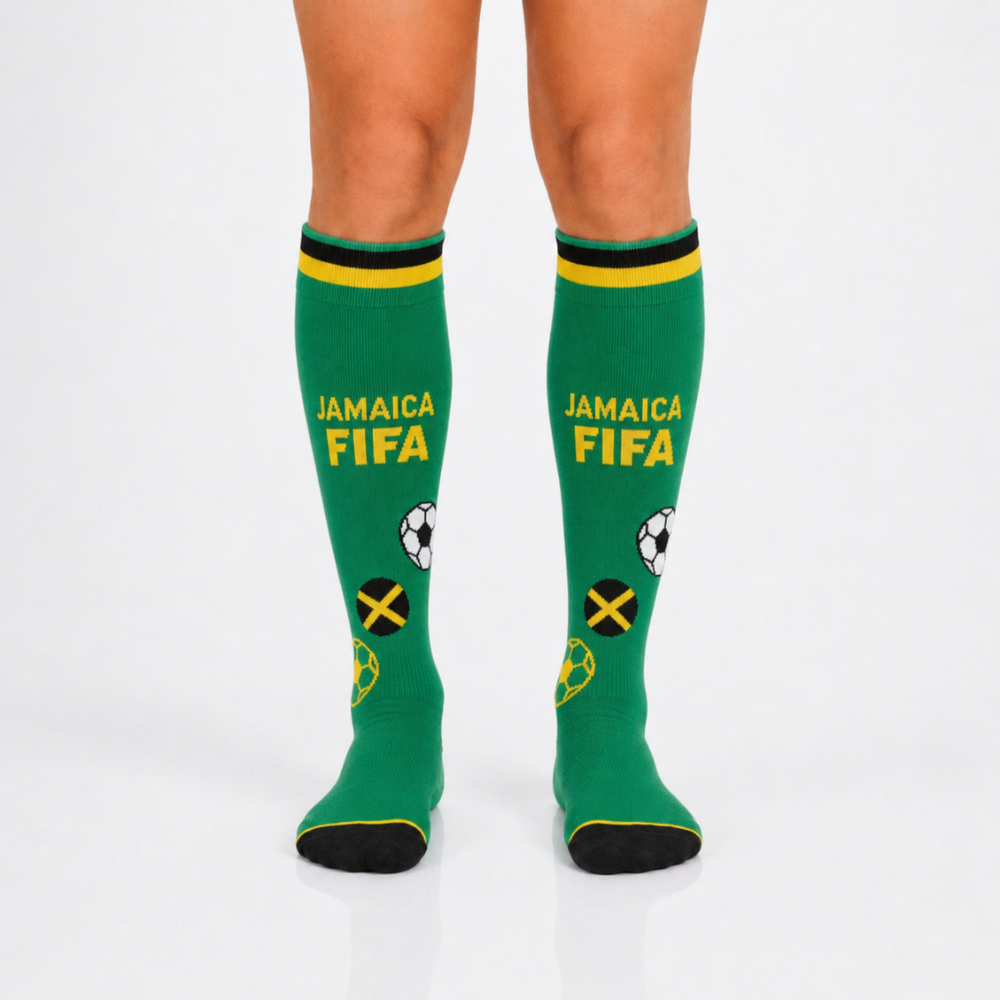 Unisex FIFA 2026 Jamaica Soccer Fan Sports Themed Socks