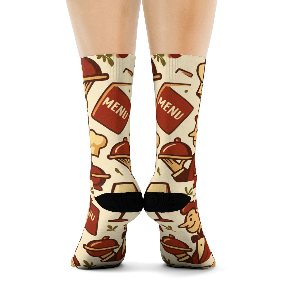 Restaurant Manager Checkered Service Parade comfortable cotton crew socks