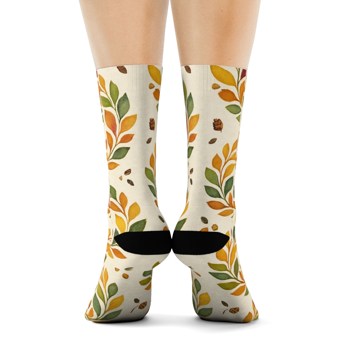 Apple Orchard Radial Medallions soft everyday crew socks