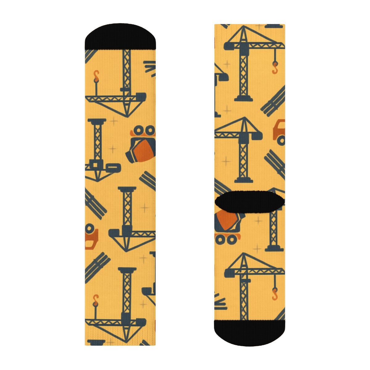 Tessellated Crane Grid Civil Engineer Edition premium sports crew socks
