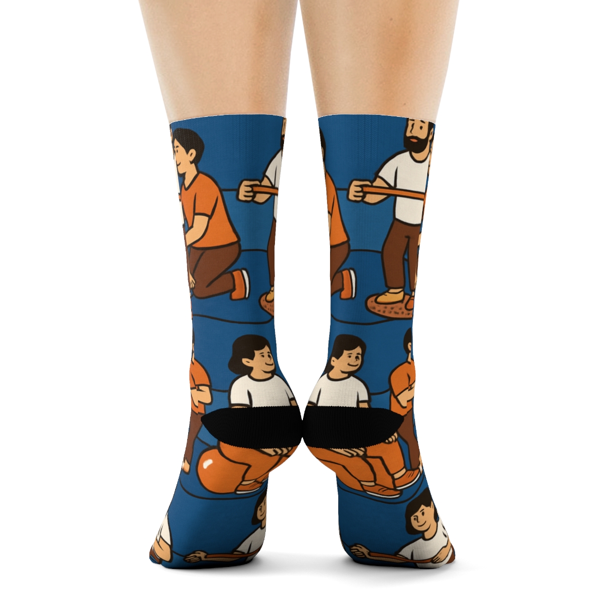 Physical Therapist Tool Parade Scatter custom crew socks
