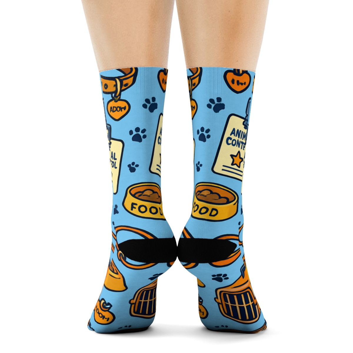 Rescue Gear Lattice In Animal Control Officer Style designer printed crew socks