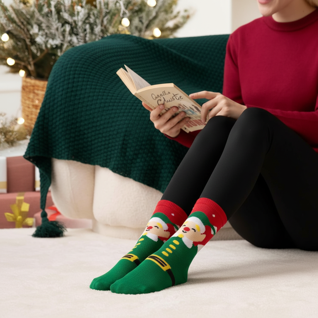 12 Pair Christmas Holiday Sock Collection