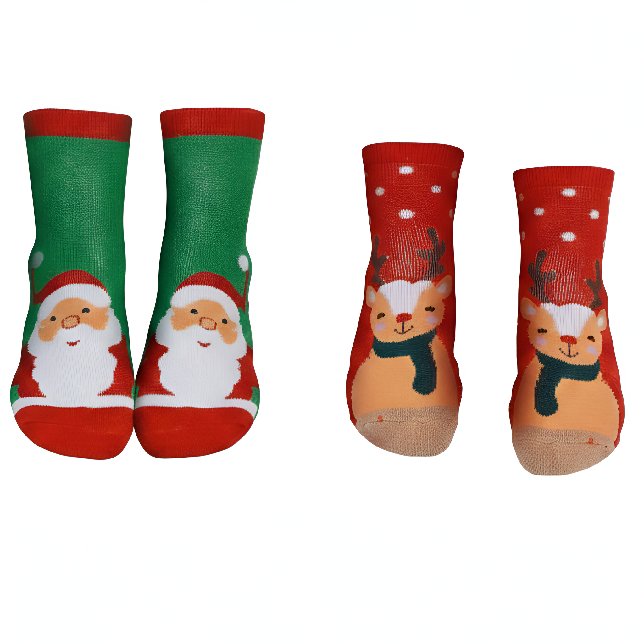 4-Pairs Merino Wool Christmas Kids Socks - Thickened Winter Warm Cotton Socks