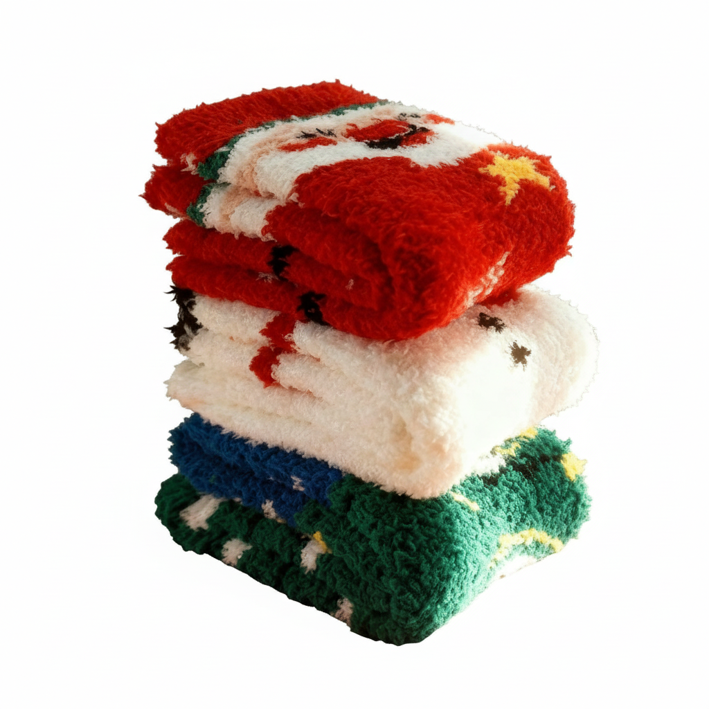 Softer Christmas Fuzzy Socks for Women Girls