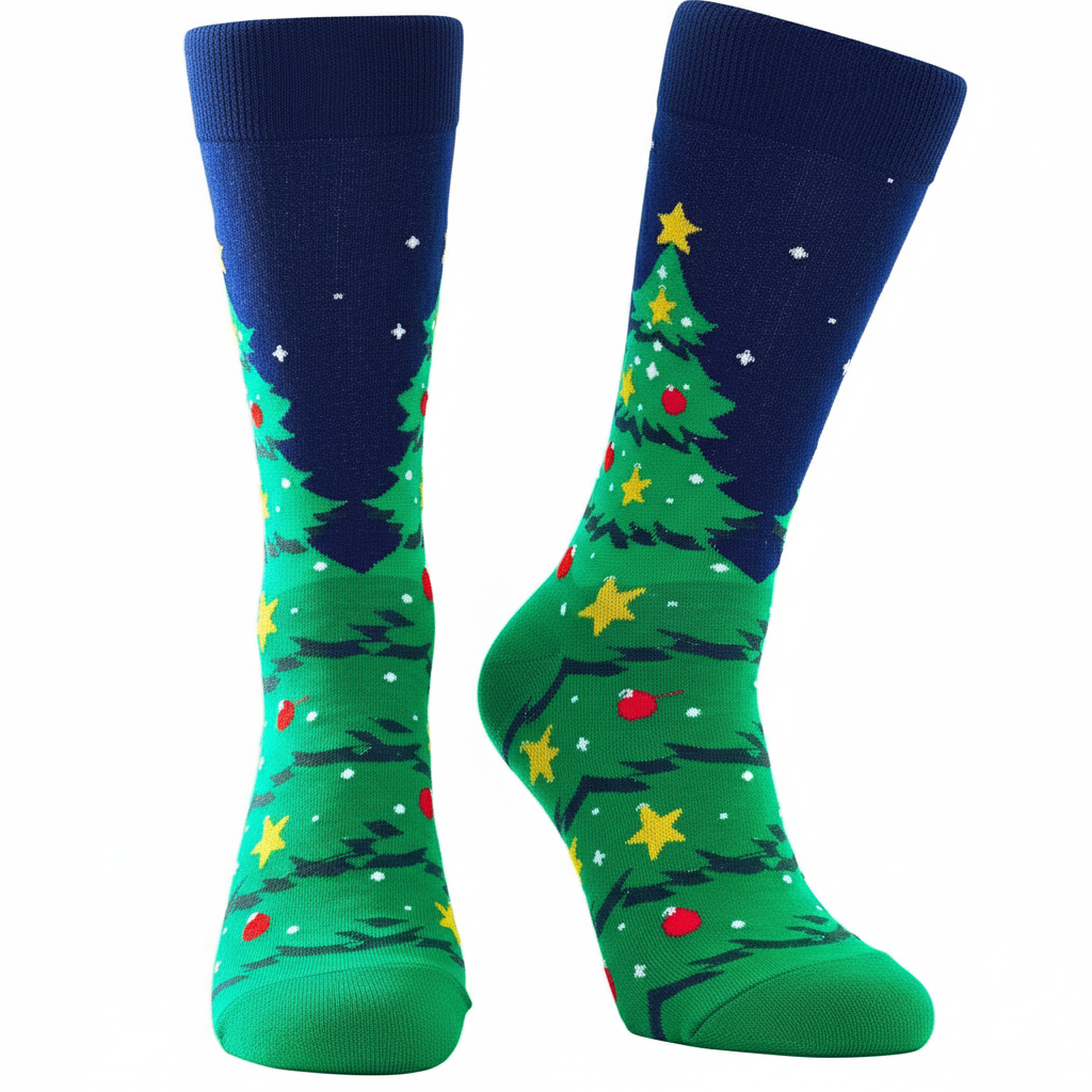 Mens Christmas Socks Crazy Funny Dress Colorful Novelty Warm Winter Socks