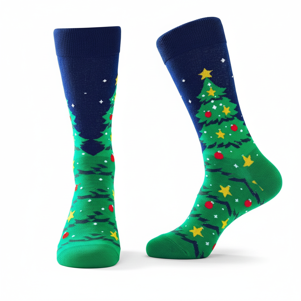 Mens Christmas Socks Crazy Funny Dress Colorful Novelty Warm Winter Socks