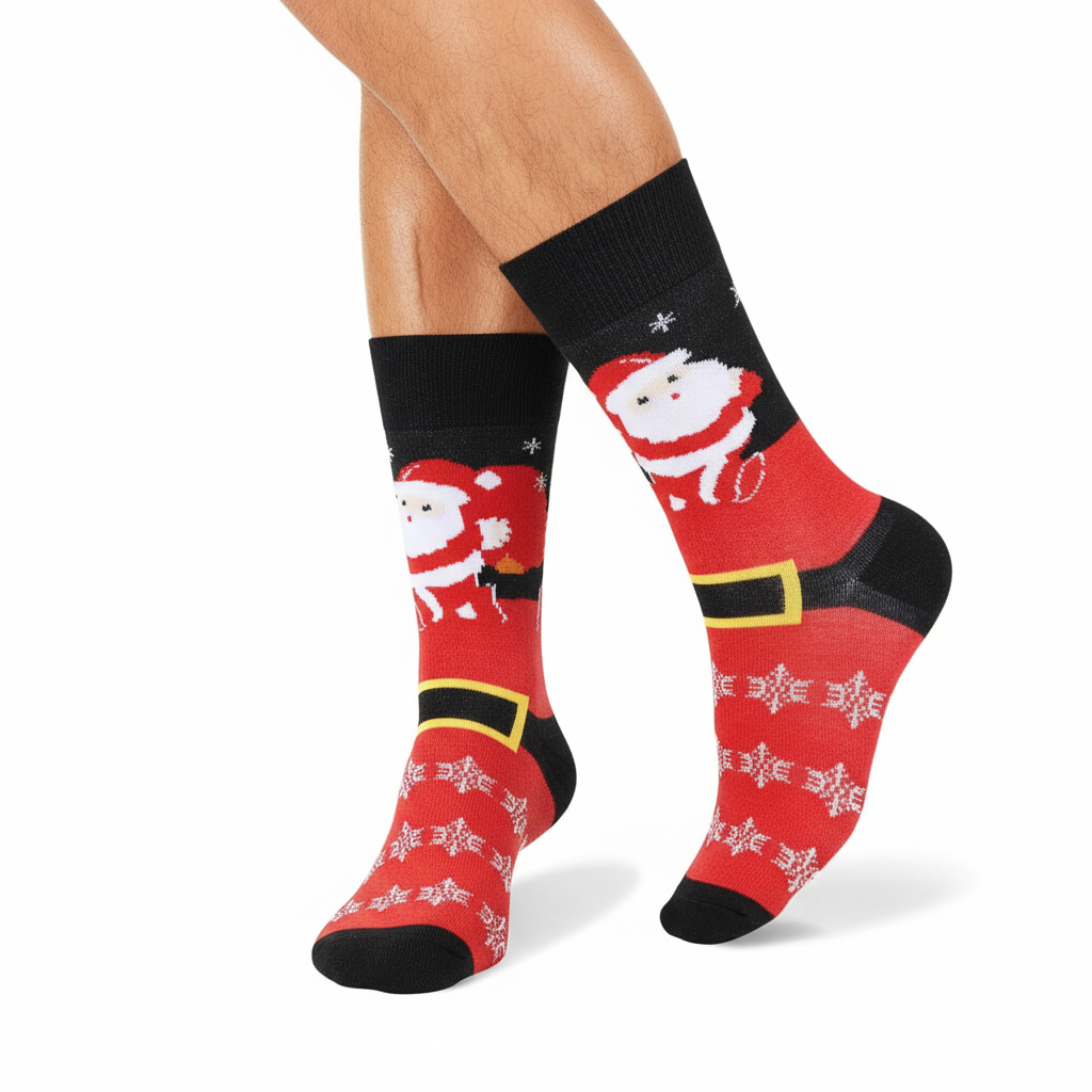 12 Pair Christmas Socks For Men