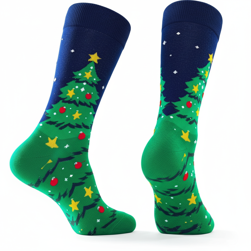 Mens Christmas Socks Crazy Funny Dress Colorful Novelty Warm Winter Socks