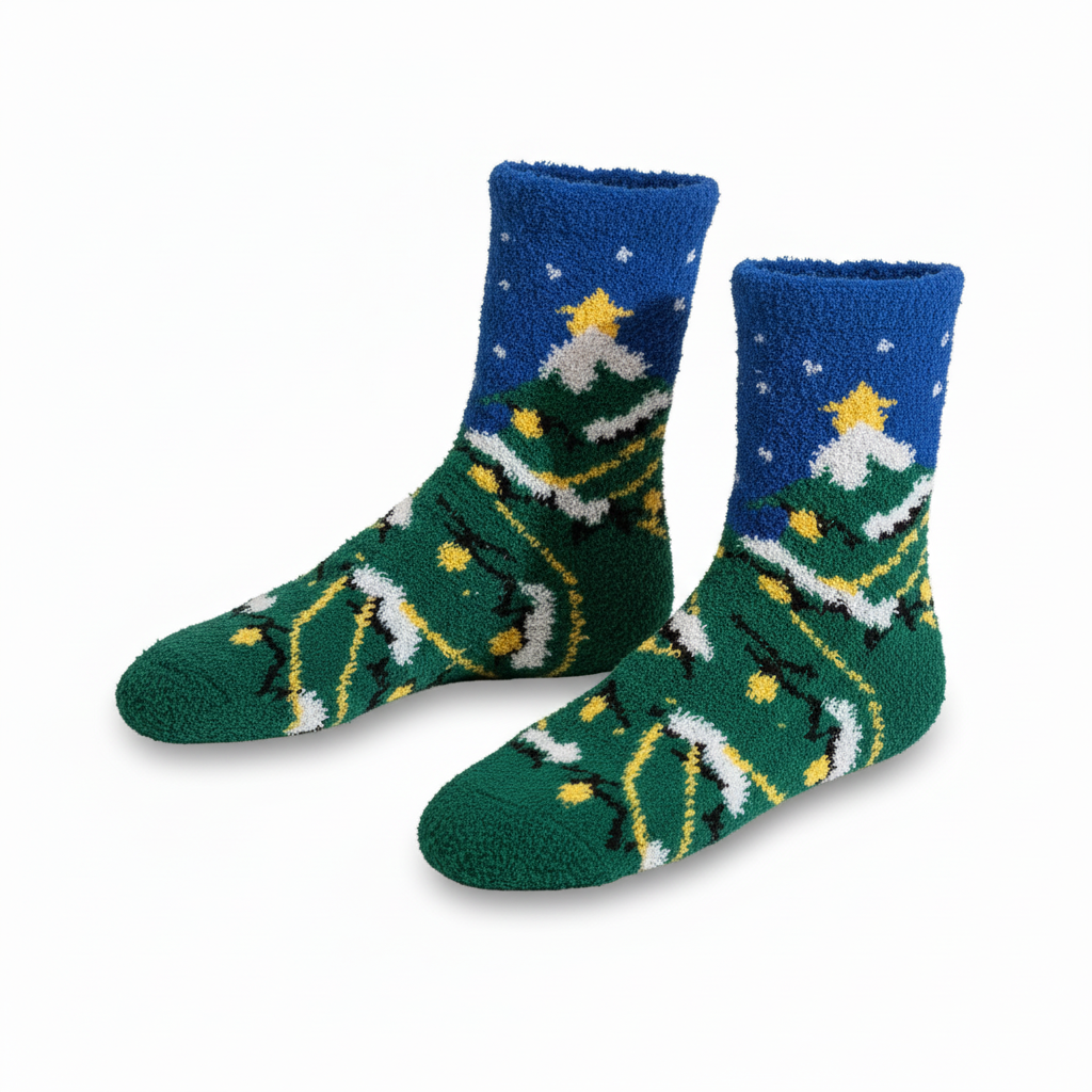 Softer Christmas Fuzzy Socks for Women Girls