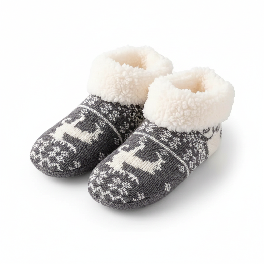 Non Slip Warm Plush Fleece Socks For Women