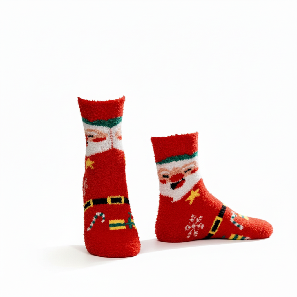 Softer Christmas Fuzzy Socks for Women Girls