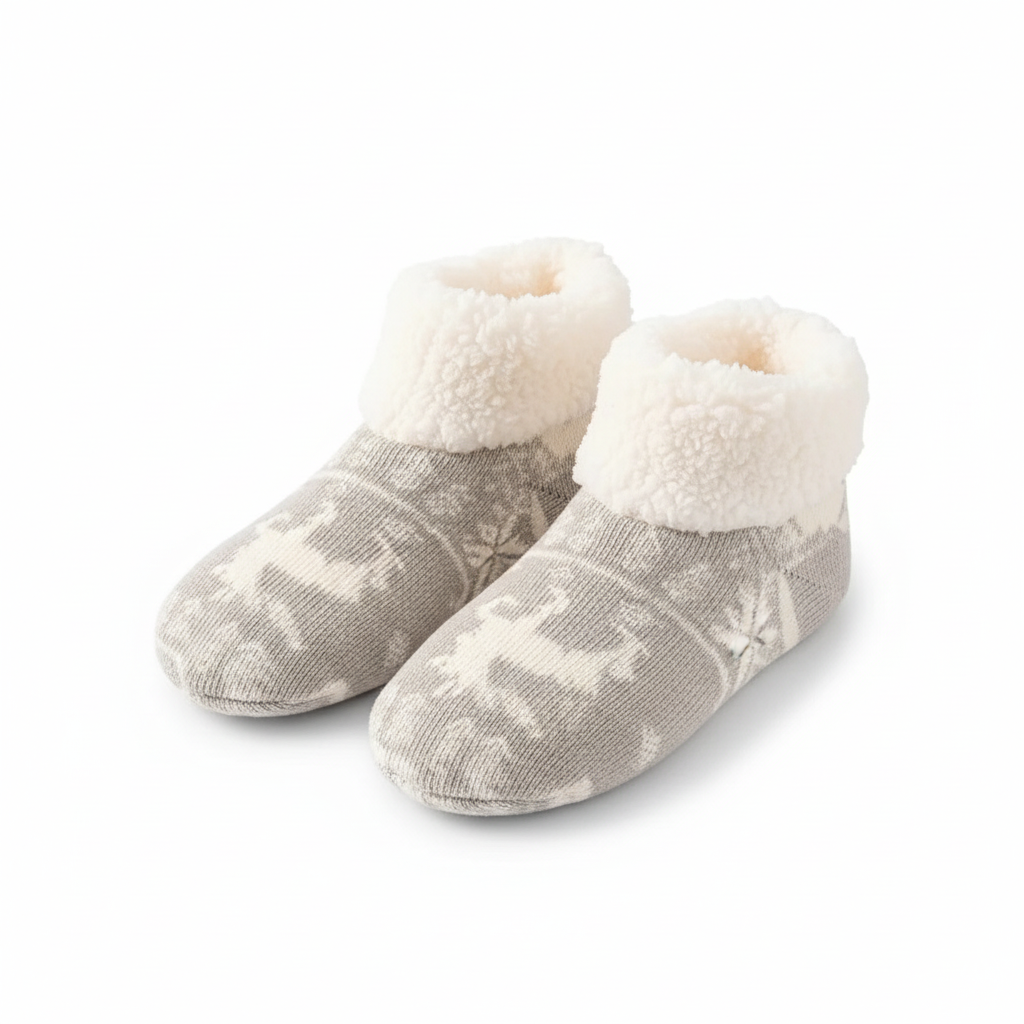 Non Slip Warm Plush Fleece Socks For Women