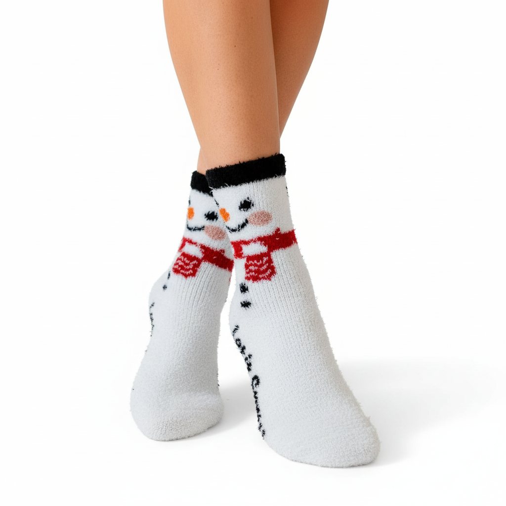 Softer Christmas Fuzzy Socks for Women Girls