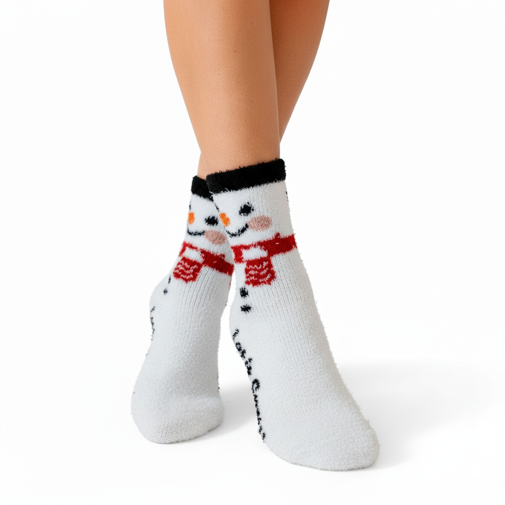 Softer Christmas Fuzzy Socks for Women Girls