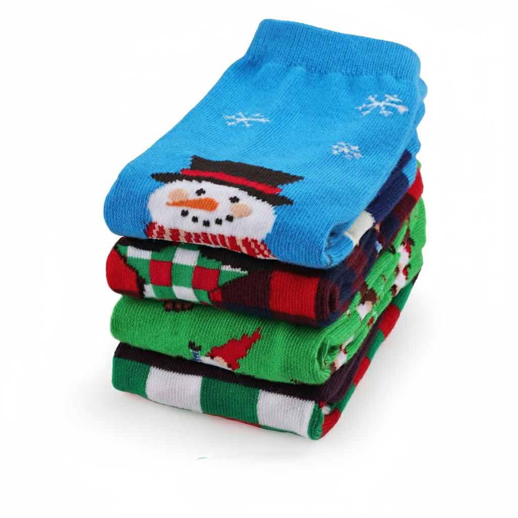 Bright Colorful Pattern Graphic Print Socks 