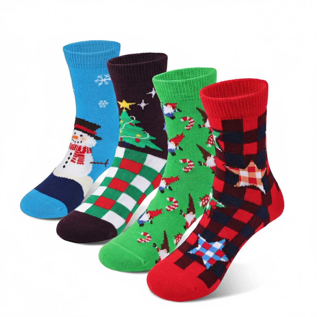 Bright Colorful Pattern Graphic Print Socks 