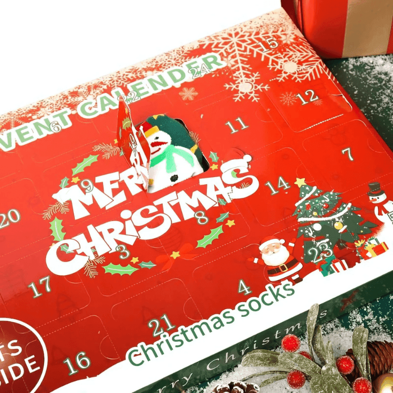 24-Pair Christmas Advent Sock Calendar – Festive Fun Daily