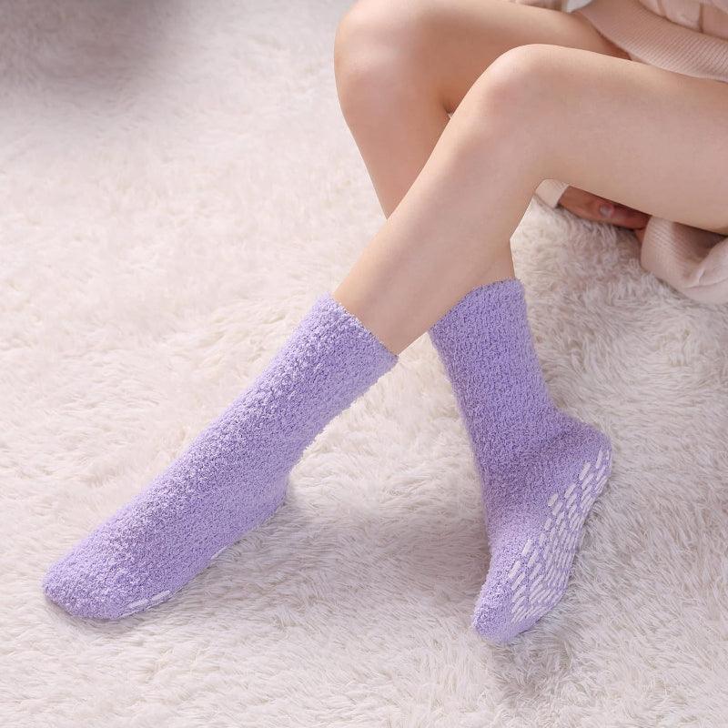 Cozy Non-Slip Diabetic Socks – Secure Grip and Comfort (5 Pack)