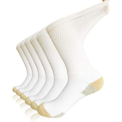 3 Pack Crew Cushioned Diabetic Socks - Comfort Fit