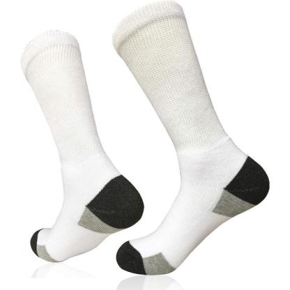 3 Pack Crew Cushioned Diabetic Socks - Comfort Fit