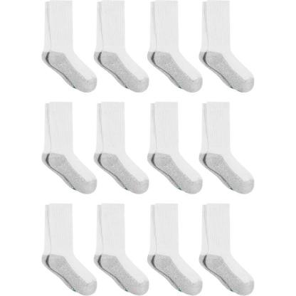 12 Pack Cushioned Crew Socks – Durable and Comfortable Fit - SOCKZ