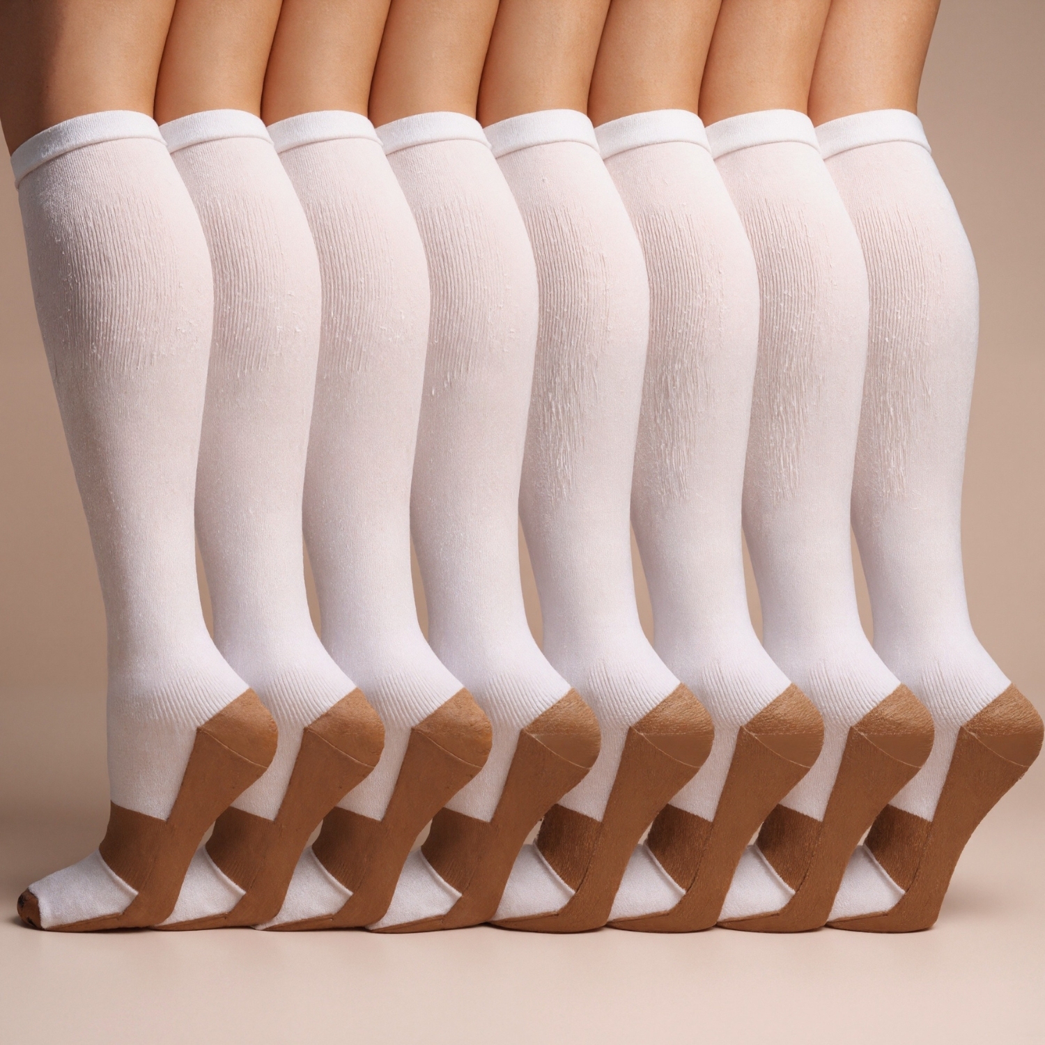 Eight Pack Running Compression Socks Support Comfort