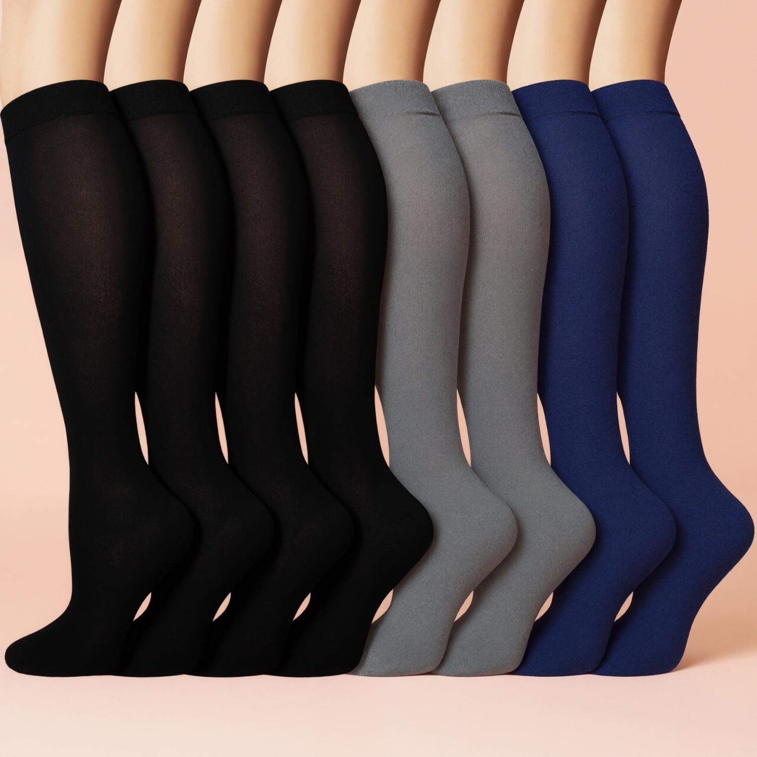 Eight Pack Running Compression Socks Support Comfort