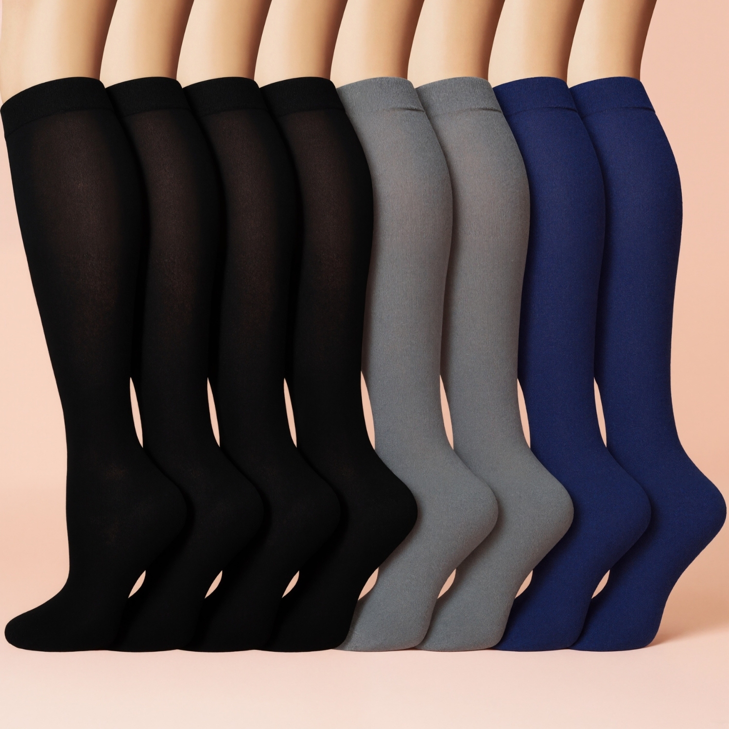 Eight Pack Running Compression Socks Support Comfort