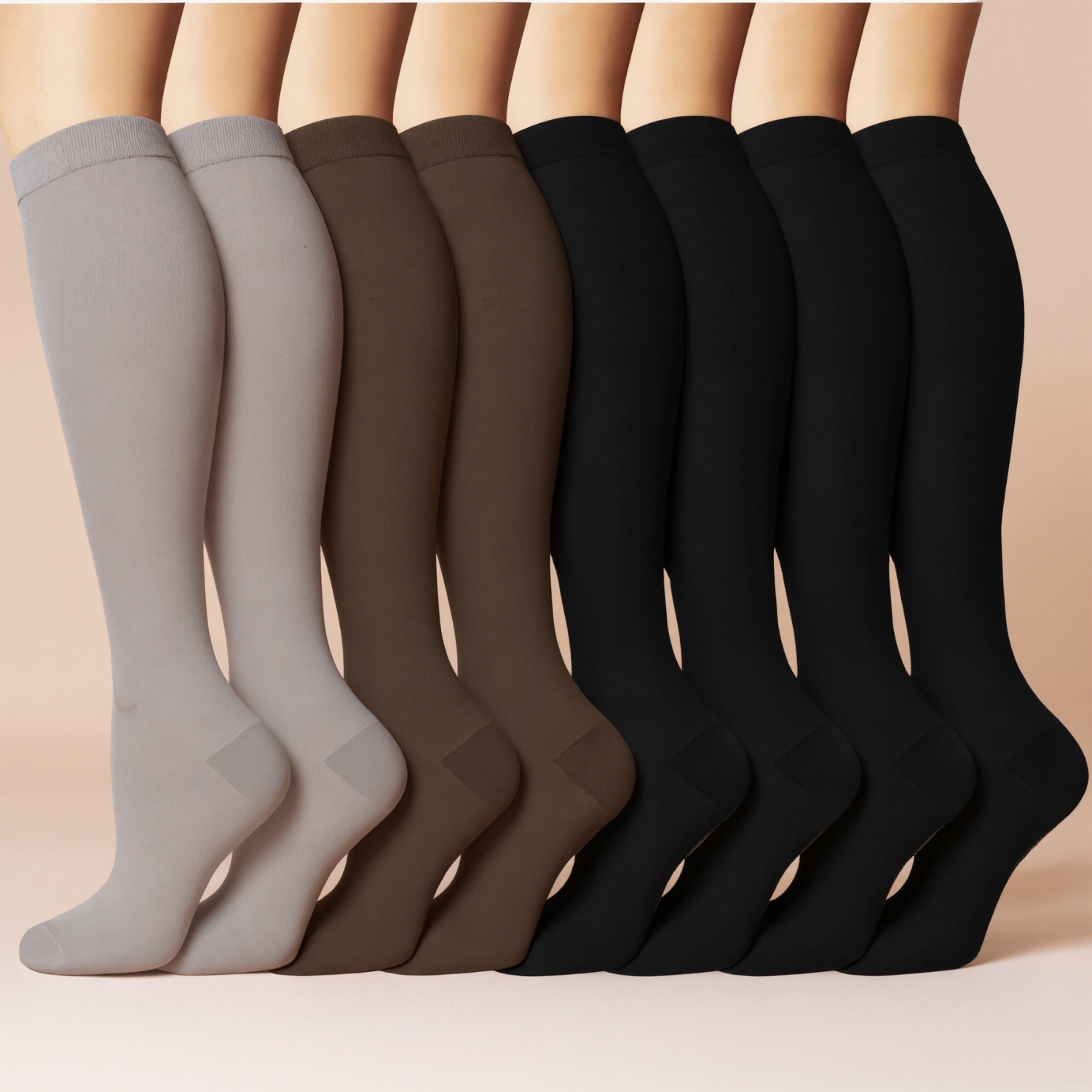 Eight Pack Running Compression Socks Support Comfort