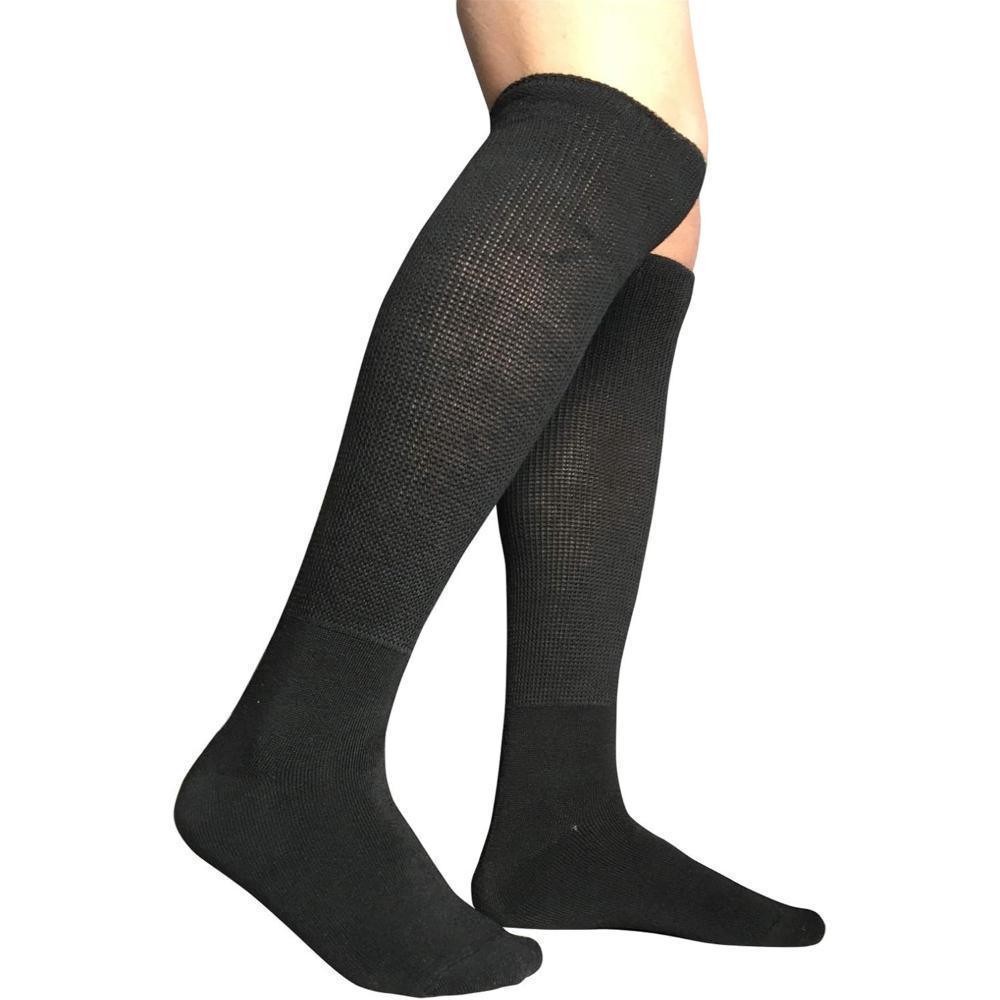 2-Pack High Length Diabetic Socks - Extra Stretch and Comfortable Fit