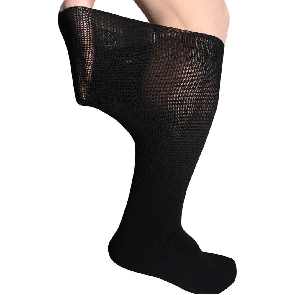 2-Pack High Length Diabetic Socks - Extra Stretch and Comfortable Fit