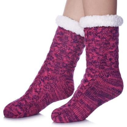 Fuzzy Style Gripper Diabetic Socks – Soft Secure and Supportive Fit
