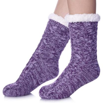 Fuzzy Style Gripper Diabetic Socks – Soft Secure and Supportive Fit