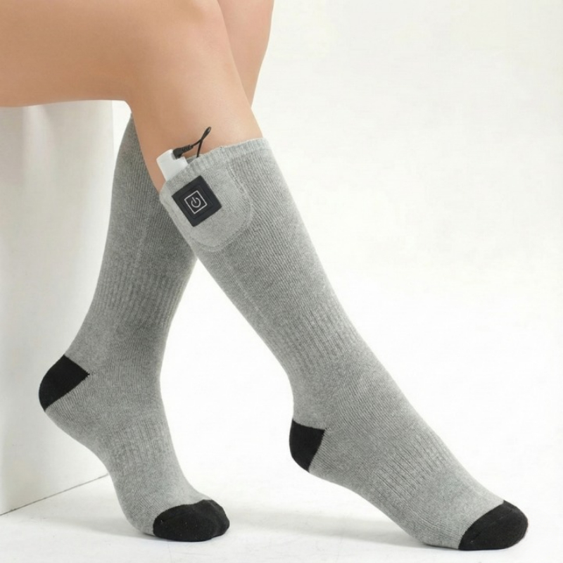 USB Rechargeable Electric Heating Socks With Three Temperature Adjustment