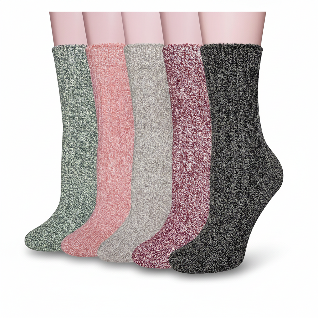 5 Pairs Of Wool Socks For Women