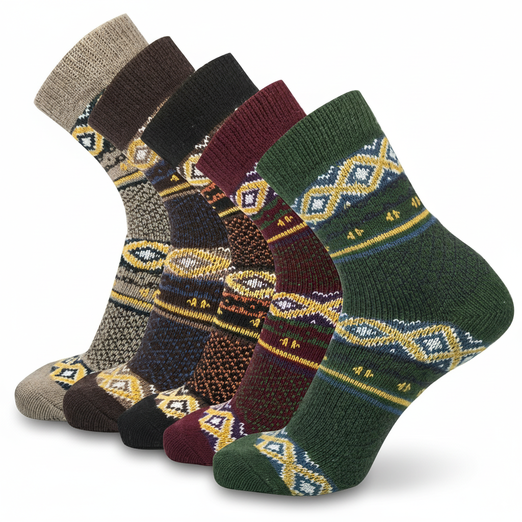 Winter Warm Soft Crew Wool Socks for Men and Women