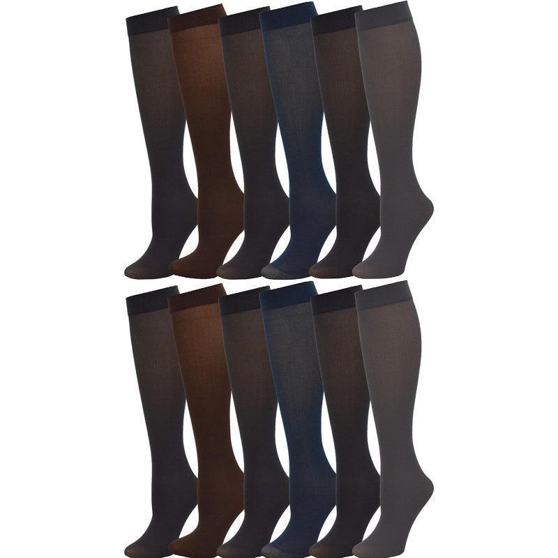 12 Pack Sheer Knee High Socks – Durable and Versatile - SOCKZ