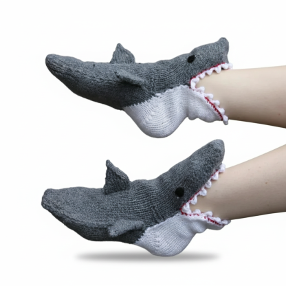 Knitted Animal Character Socks With Fun Cozy Designs