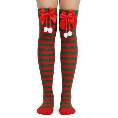 Long Over The Knee Christmas Socks 